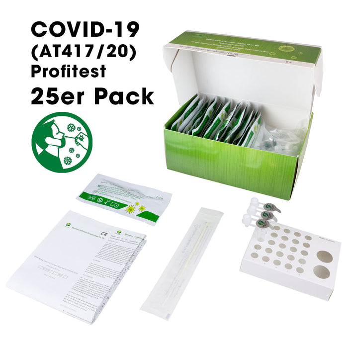 Green Spring® Profitest – SARS-CoV-2 Antigen Rapid Test Kit Schnelltest 4in1 (AT417/20) Profitest im 25er Pack